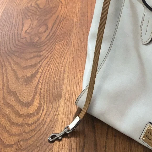 Dooney and Bourke Brielle in Bone Saffiano Leather, Great for a date night.